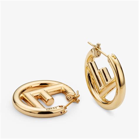 fendi round earrings|fendi prints on earrings.